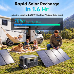 Station d'alimentation portable Anker SOLIX F3000 3072Wh à recharge ultra-rapide 6000W, entrée solaire 2400W pour équipement de survie - Product Image 4