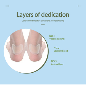 Pansement en gel d'acide hyaluronique pour les pieds, talon, protecteur de talon, autocollants pour chaussures, patchs pour les pieds - Product Image 2