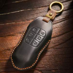 Vintage <b>Key</b> case for Xpeng X9 <b>Key</b> Case, Handmade Genuine Leather <b>Remote</b> Control Protective case with Buckle for Xpeng X9 <b>Car</b> - Product Image 1