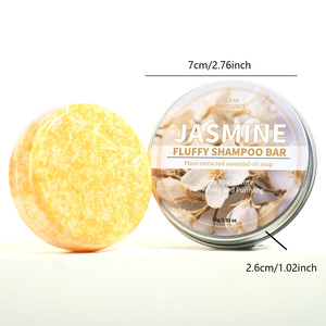 Nouveau jasmin extrait de plante Anti décapage solide shampooing barre de savon <span class=keywords><strong>bio</strong></span> nettoyage en profondeur démangeaisons cheveux à la main riz shampooing savon - Product Image 6