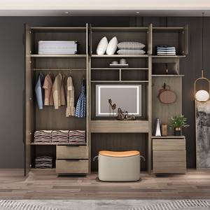 Lemari Pakaian Kamar Tidur Modern dari Kayu PVC HZ yang Dapat Disesuaikan - Product Image 5