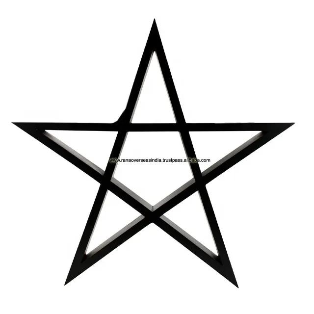 Pentagram Large Altar Tile Made Of Iron For Hotel , Home , Office And Restaurant Wall Decor