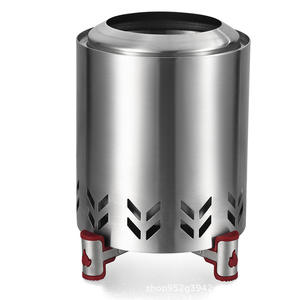 Base Plegable para Estufa de Leña ZHE, Acero Inoxidable, Hecha a Medida para Camping y Uso en Exteriores, Colores Rojo, Verde, Negro y Blanco - Product Image 2