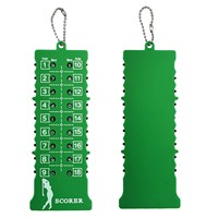 Compteur de score de golf numérique professionnel à 18 trous avec logo personnalisé, ABS portable et durable, 16x6cm WJ620 pour cadeaux d'affaires intérieurs/extérieurs
