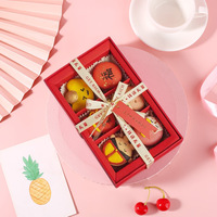 Boîte à macarons, biscuits, pâtisseries, bonbons, avec fenêtre transparente, emballage blanc pour gâteaux et biscuits avec grille, pour aliments