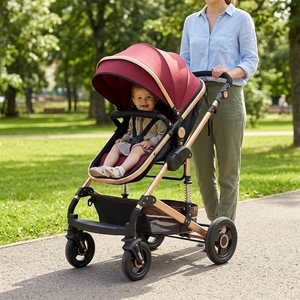 Chariot tout-terrain léger multi-usages JXB à <span class=keywords><strong>prix</strong></span> avantageux avec ceinture de sécurité à cinq points pour enfants - Product Image 1