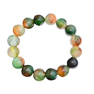 Pulsera de Cristal de Ágata Pavo Real de Piedra Natural 2026 para Reiki, para Eventos de Puestos Callejeros, Suministro de Regalos, Pulsera de Círculo Único - Product Image 5