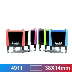 Trodat Good Quality Office Automatic 38*14mm Trodat 4911 Self Inking Rubber Stamps Date Stamps With Water Base