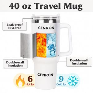 Office & Outdoor Large Capacity Tumbler <b>with</b> Handle and <b>Straw</b> OEM/ODM - Product Image 4