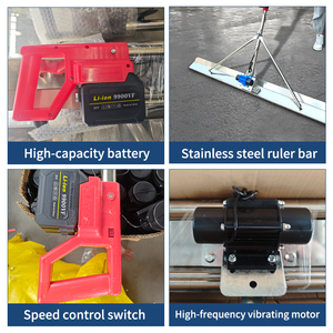 Cordless Screeding Machine 1.2M Dual Battery Adjustable RPM With Kickstand and Edge Protector for Pavement and Curb Finishing - Product Image 3