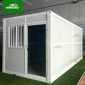 Wellucky di động 20ft gấp ra container nhà nhanh chóng cài đặt phòng khách trường văn phòng nhà prefab cabin nhà di động nhà - Product Image 4