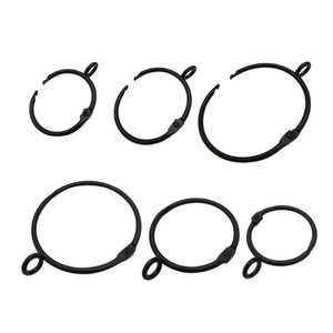 Curtain Rings 45mm Round Iron Anti Rust For Curtain Shower Use Modern Design Silver White Black Ancient Bronze Ancient Red - Product Image 5