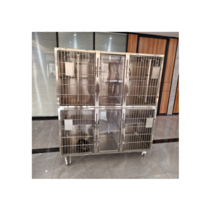 Jaula <span class=keywords><strong>para</strong></span> gatos Caniles veterinarios a prueba de mascotas, jaula de tanque de oxígeno <span class=keywords><strong>para</strong></span> <span class=keywords><strong>perros</strong></span> de acero inoxidable - Product Image 5