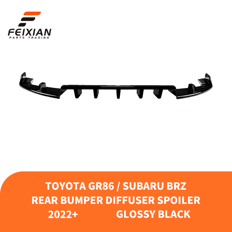 GR86 BRZ Spoiler de lèvre arrière Noir Piano [2022+]