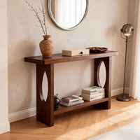 Console d'entrée en bois massif, style simple et moderne, pour la maison