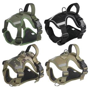 Reflective <b>Dog</b> <b>Harness</b> Adjustable Polyester Pet Vest <b>Harness</b> No Choke Training Walking <b>Harness</b> for <b>Medium</b> Large <b>Dogs</b> - Product Image 1