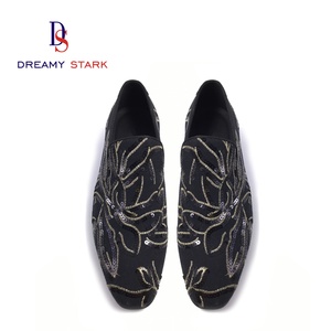 Spring New Handmade High Quality Fashion <b>Drilling</b> Design Leather Suede Custom Logo Brand Original Men Slip-On Light Dress Shoes - Product Image 5