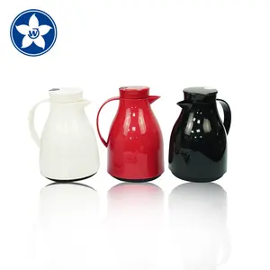 0.5L 1L 2L Wit Zwart Rood Groothandel Custom Plastic Glas Liner Arabisch Thermische Vacuüm Geïsoleerde Thermoskan