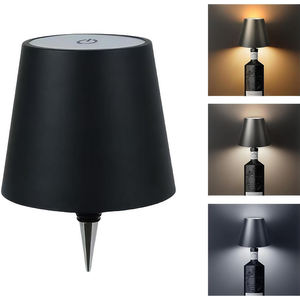 Lámpara de Mesa Inalámbrica Recargable con Forma de Botella, Luz Nocturna con Atenuación Gradual, Control Táctil, Lámpara de Escritorio para Ambiente de Bar - Product Image 1