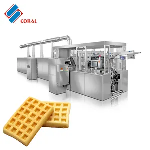 Sıcak satış paslanmaz çelik waffle makinesi büyük ölçekli waffle üretim hattı waffle makinesi