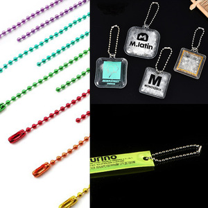 Connecteur de chaîne à billes en fer pour bijoux, tube de 1,5 à 4 mm, plaqué or, argent, couleur bronze, pour collier, bracelet, boucle de ceinture - Product Image 3