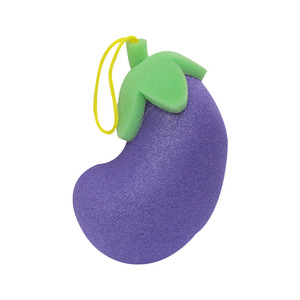 Apple Shaped Bath <b>Sponge</b> For Kids With Rope <b>Handle</b> Soft Foam Cleansing Tool - Product Image 2