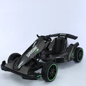kids Electric go Karts Karting Racing Car Electric Go Karts Adjustable Speed and Length Ride on Car for Buggy Child Kids Adults