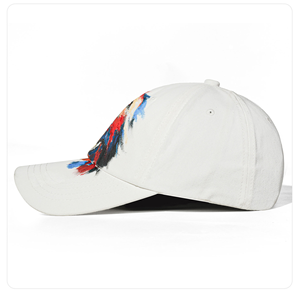 Casquette de baseball unisexe en coton, motif animal peint à la main en 3D, logo personnalisé, vente en gros, faible MOQ, Gorras Streetwear Hip Hop, casquette amincissante pour le visage - Product Image 2