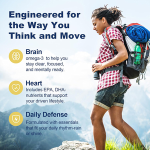 Huile de poisson oméga 3 OEM/ODM avec vitamine E pour soutenir l'immunité, capsules molles pour adultes - Product Image 6