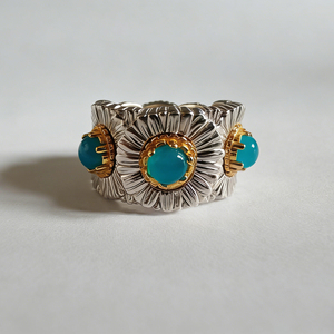 Anillo de compromiso personalizado de plata chapada en oro de 10K/14K con diamante de laboratorio y circonita, diseño de racimo, romántico, unisex, lindo, para aniversario - Product Image 2