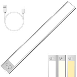 Tuodidi lampu malam LED Modern 30CM, lemari dapur isi ulang daya baterai gerakan magnetik diaktifkan putih ruang tamu - Product Image 1