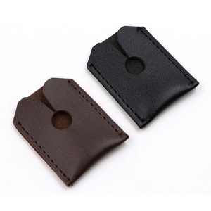 Men's Vintage Genuine Leather Razor <b>Case</b> with Protective Cover for Travel <b>Makeup</b> & Kitchen Storage No Closure - Product Image 5