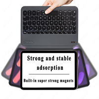Keyboard nirkabel ramping kulit PU portabel bisnis 2023 populer untuk iPad Mini 6 8.3 2021 A2567 A2568 A2569 Keyboard magnetik