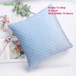Chất Lượng Cao Rắn Màu 100% Polyester Siêu Mềm Đệm Bìa Trang Trí Nội Thất Thăng Hoa Trống Minky Dot Sang Trọng Gối Trường Hợp - Product Image 3