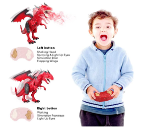 <span class=keywords><strong>Dinosauro</strong></span> <span class=keywords><strong>Telecomandato</strong></span>, Giocattolo Drago per Bambini, Figura Realistica di Grande Dimensione con Suoni, Spruzzi e Luci - Product Image 3