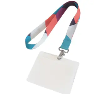 New arrival card holder with lanyard neck strap card bus id holders with keychain