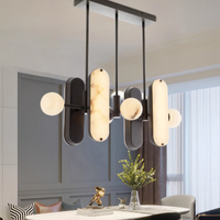 Suspension de restaurant de luxe moderne en métal, 220V, design italien, pour table à manger longue, bar, bureau, LED
