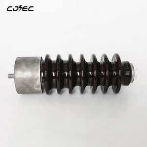 Aislador de Porcelana de Alta Tensión, Tipo Poste, 33kv, Color Marrón, para Estaciones Eléctricas Exteriores, Modelo 4-24 - Product Image 3