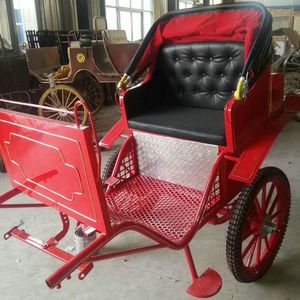 Carroza de Caballos de Lujo Roja de 2 Ruedas para Transporte Especial, Paseos Turísticos y Maratones - Product Image 1