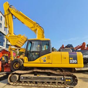 Machine haute puissance d'occasion Komatsu PC220 Excavatrice sur chenilles en parfait état de marche, composants principaux inclus : moteur, PLC, pompe hydraulique - Product Image 5