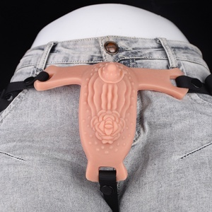 FAAK Vibrador con Forma de Vagina, Estimulador de Fricción, Simulador de Coño Realista, Juguetes Sexuales para Lesbianas - Product Image 4