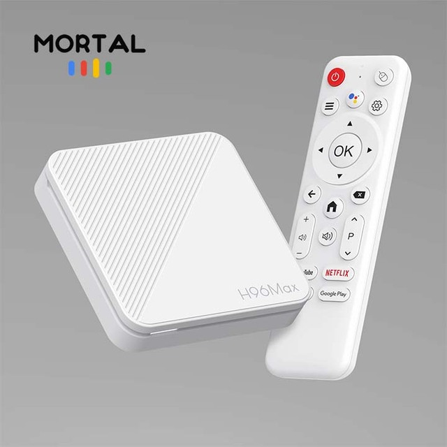 2025Hot Factory Discount Mortal H96MAX Android14.0 Smart TV BOX WIFI6 AllwinnerH313 Quad Core Settop Box 4K Stream Media Player