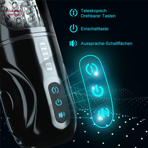 Godet de masturbation automatique pour <span class=keywords><strong>homme</strong></span> avec fonction de temporisation et double canal, Godet de masturbation de poche vaginale, Jouet sexuel pour hommes, Articles pour adultes - Product Image 5