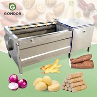 Automatische commerciële stoom citrusvruchten- en groentewasmachine met luchtbellen voor sinaasappels