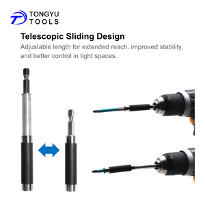 80mm 120mm 140mm 1/4" Hex Adjustable <strong>Magnetic</strong> <strong>Screwdriver</strong> <strong>Bit</strong> Holder Extension for Insert <strong>Bits</strong> - Product Image 3