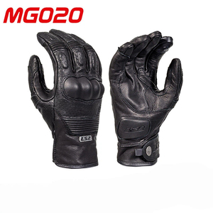 LS2MG020 Certifié ECE/DOT authentique Gants de <span class=keywords><strong>moto</strong></span> en <span class=keywords><strong>cuir</strong></span> rétro Harley, résistants à l'usure, confortables et dotés d'un écran tactile. - Product Image 4