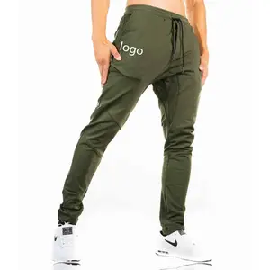 FXK04 toptan pamuk polyester karışımı erkek Casual Joggers pantolon Slim Fit için atletik eşofman egzersiz spor eğitim