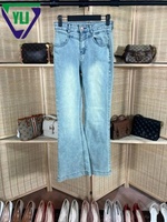 Vente en gros de pantalons en jean à pattes d'éléphant d'occasion de qualité supérieure YongLiJia, lots de jeans usagés, approvisionnement en vrac 45 kg