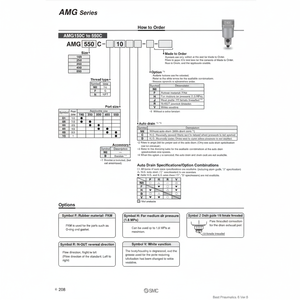 Équipement de séparation de séparateur d'eau de AMG350C-03BD pneumatique SMC - Product Image 1