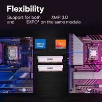 Kit RAM DDR5 Putih Terbaru 32GB (2x16GB) CL36 6000Mhz 5600MHz 5200MHz 4800MHz UDIMM Memori Gaming